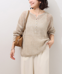 JOURNAL STANDARD relume | ミックスメッシュ2WAYヘンリープルオーバー(ニット/セーター)