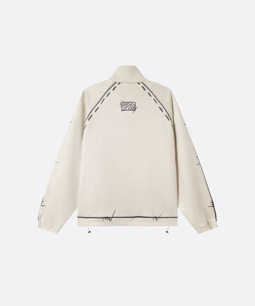 U:UME(ユーム)の「Stand Collar Graffiti Jacket(その他アウター・メンズ・ベージュ・LARGE/MEDIUM/XX-LARGE/X-LARGE)」の2枚目の写真