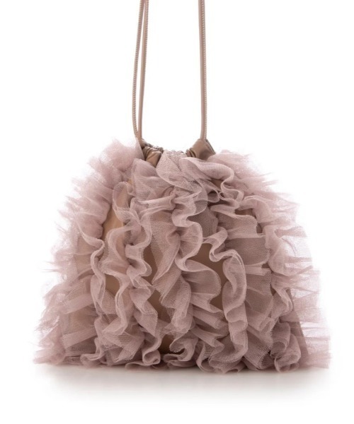 CACHELLIE（カシェリエ）の「TULLE POUCH SHOULDER（ショルダーバッグ・レディース・ピンク/グレー・FREE）」の14枚目の写真