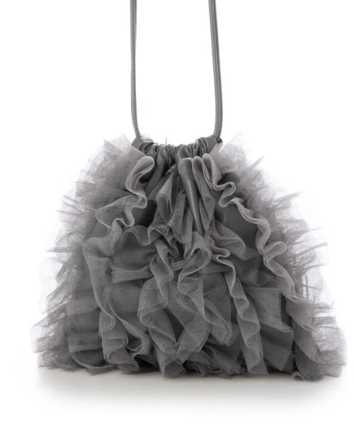 CACHELLIE（カシェリエ）の「TULLE POUCH SHOULDER（ショルダーバッグ・レディース・ピンク/グレー・FREE）」の12枚目の写真