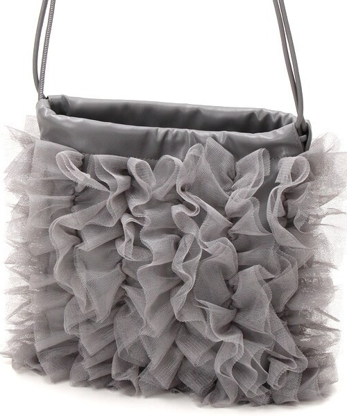 CACHELLIE（カシェリエ）の「TULLE POUCH SHOULDER（ショルダーバッグ・レディース・ピンク/グレー・FREE）」の10枚目の写真