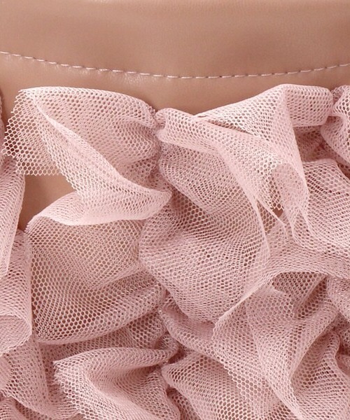 CACHELLIE（カシェリエ）の「TULLE POUCH SHOULDER（ショルダーバッグ・レディース・ピンク/グレー・FREE）」の5枚目の写真