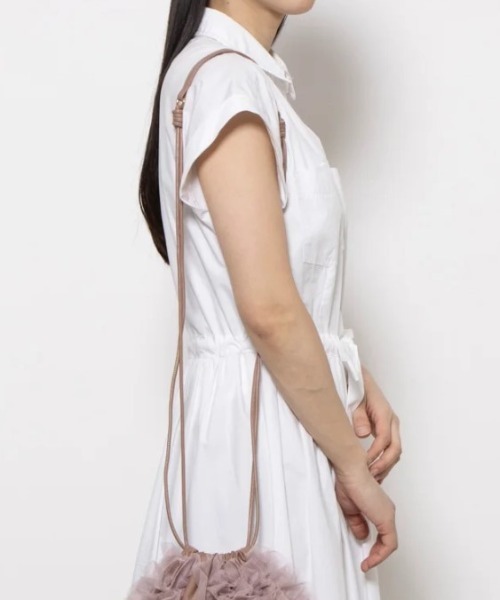 CACHELLIE（カシェリエ）の「TULLE POUCH SHOULDER（ショルダーバッグ・レディース・ピンク/グレー・FREE）」の16枚目の写真