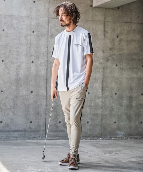 1minute 1second(ワンミニットワンセカンド)の「mt10276-high stretch knit line mock neck T モックネックカットソー(1M26N040)(Tシャツ/カットソー・メンズ・ホワイト系その他/ホワイト×ブラック/ブラック系その他・XL/L/M/S)」の6枚目の写真