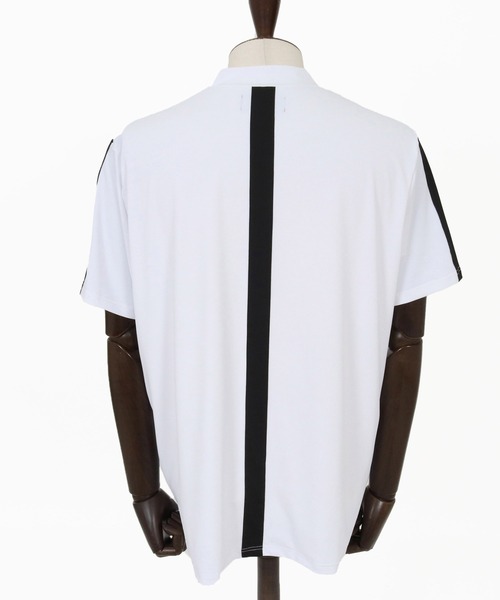 1minute 1second(ワンミニットワンセカンド)の「mt10276-high stretch knit line mock neck T モックネックカットソー(1M26N040)(Tシャツ/カットソー・メンズ・ホワイト系その他/ホワイト×ブラック/ブラック系その他・XL/L/M/S)」の20枚目の写真