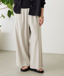 BEARDSLEY | リネンウエストリブパンツ(その他パンツ)