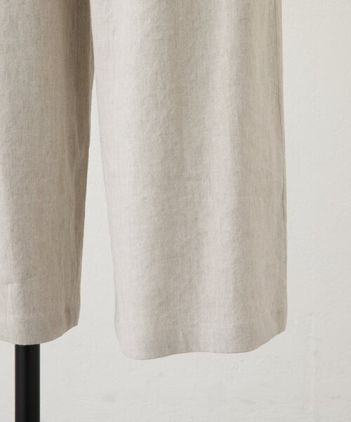 BEARDSLEY（ビアズリー）の「リネンウエストリブパンツ（その他パンツ・レディース・グレー/ブラック/ベージュ・0/1/2）」の4枚目の写真