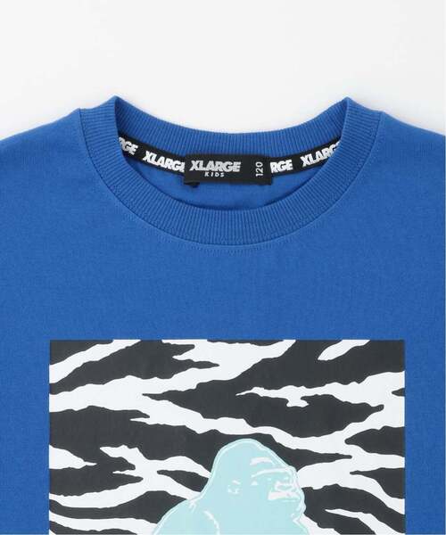 XLARGE KIDS（エクストララージキッズ）の「ゼブラ柄OG 半袖Tシャツ（Tシャツ/カットソー・キッズ・ホワイト/ブラック/ブルー・140cm/80ｃｍ/90cm/110cm/100cm/120cm/130cm）」の5枚目の写真