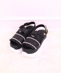 ReAmour（リアムール）の「ラメリボンスポサン（サンダル）」