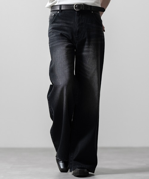 SIDE SEAM SEMI-FLARE SLUB JEANS / サイドシームセミフレアスラブ
