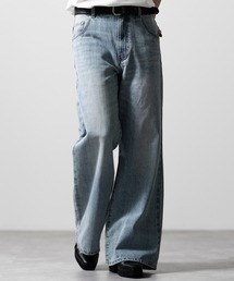 CLEL(�N���C��)�́yCLEL�zVintage Design Damage/Basic Pantaloon Denim Pants / ���B���e�[�W�f�U�C�� �_���[�W/�x�[�V�b�N �p���^�����f�j���p���c(�f�j���p���c)