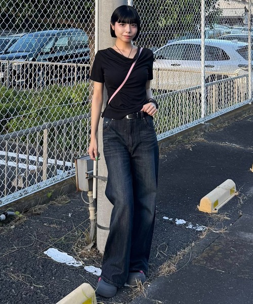 CLEL(クレイル)の「【CLEL】Vintage Design Damage/Basic Pantaloon Denim Pants / ヴィンテージデザイン ダメージ/ベーシック パンタロンデニムパンツ(デニムパンツ・メンズ・ブルー/インディゴブルー/ブラック/ブラック系/ブルー系/ライトブルー・S/XS/L/M)」の7枚目の写真