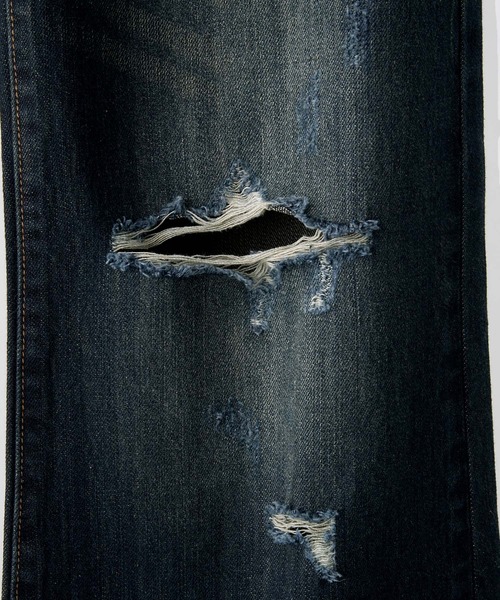 CLEL（クレイル）の「【CLEL】Vintage Design Damage Pantalon Denim Pants / ヴィンテージデザイン ダメージパンタロンデニムパンツ（デニムパンツ・メンズ・ブルー/インディゴブルー/ブラック・S/XS/L/M）」の13枚目の写真