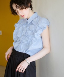 ELLEgirl（エルガール）の「フレンチスリーブバルーンシャツ（シャツ/ブラウス）」