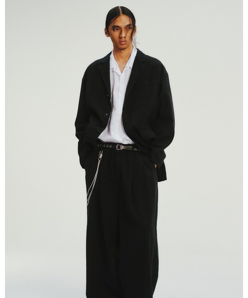 COOTIE PRODUCTIONS(クーティープロダクションズ)の「C/Li Canvas Single Breasted Jacket(テーラードジャケット・メンズ・ブラック・X-LARGE/LARGE/MEDIUM/SMALL)」の2枚目の写真