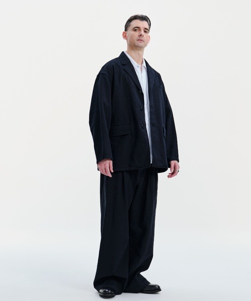 COOTIE PRODUCTIONS(クーティープロダクションズ)の「C/Li Canvas Single Breasted Jacket(テーラードジャケット・メンズ・ブラック・X-LARGE/LARGE/MEDIUM/SMALL)」の4枚目の写真