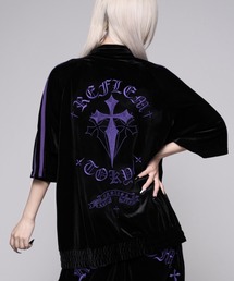 REFLEM/レフレム』クロス刺繍ベロアトラックジャージ（ジャージ