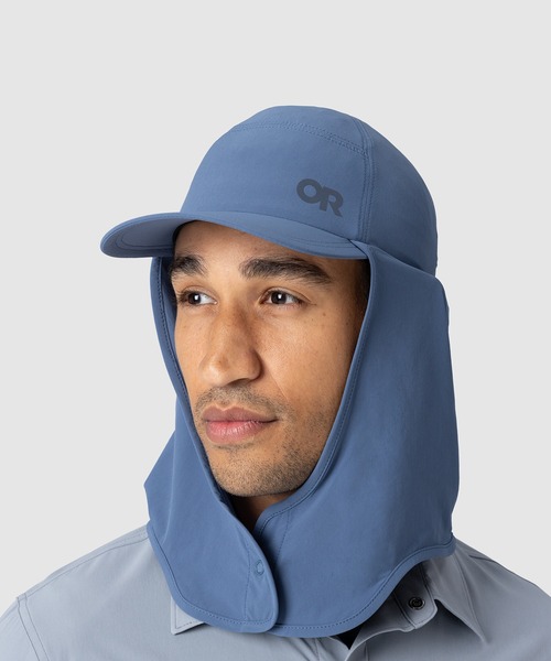 OUTDOOR RESEARCH（アウトドアリサーチ）の「OUTDOOR RESEARCH/アウトドアリサーチ Astroman Sun Cape Cap/アストロマンサンケープキャップ（キャップ・メンズ・ライトカーキ/スカイブルー・L/XL）」の2枚目の写真