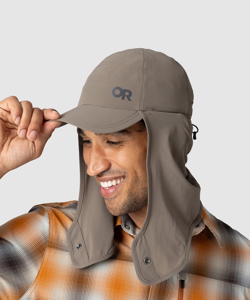 OUTDOOR RESEARCH（アウトドアリサーチ）の「OUTDOOR RESEARCH/アウトドアリサーチ Astroman Sun Cape Cap/アストロマンサンケープキャップ（キャップ・メンズ・ライトカーキ/スカイブルー・L/XL）」の7枚目の写真
