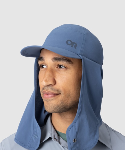 OUTDOOR RESEARCH（アウトドアリサーチ）の「OUTDOOR RESEARCH/アウトドアリサーチ Astroman Sun Cape Cap/アストロマンサンケープキャップ（キャップ・メンズ・ライトカーキ/スカイブルー・L/XL）」の12枚目の写真