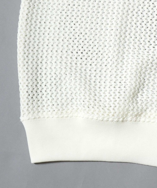 ANPAS(アンパス)の「Lace Polo Shirt and Waffle Tank Layered Set / 【セットアイテム】半袖レースポロシャツ × ワッフルタンク レイヤードアンサンブル メンズ メッシュトップス(ポロシャツ・メンズ・ブラック/ブラウン/オフホワイト・M/L)」の20枚目の写真