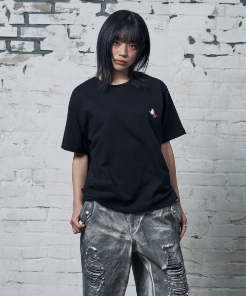 PEID(ペイド)の「PD CATS 半袖Tシャツ ブラック(Tシャツ/カットソー・レディース・ブラック・2/3/4/5/6/1)」の2枚目の写真