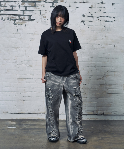 PEID(ペイド)の「PD CATS 半袖Tシャツ ブラック(Tシャツ/カットソー・レディース・ブラック・2/3/4/5/6/1)」の3枚目の写真