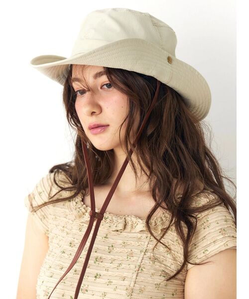 CALNAMUR（カルナムール）の「ナイロンウエスタンハット（ハット・レディース・ブラウン/ベージュ・FREE）」の20枚目の写真