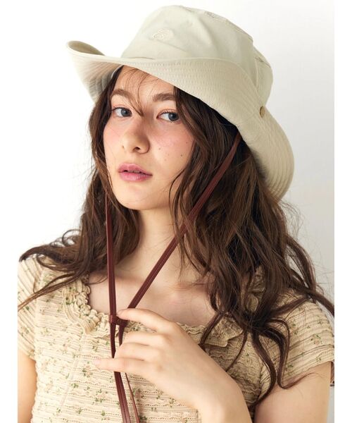 CALNAMUR（カルナムール）の「ナイロンウエスタンハット（ハット・レディース・ブラウン/ベージュ・FREE）」の19枚目の写真
