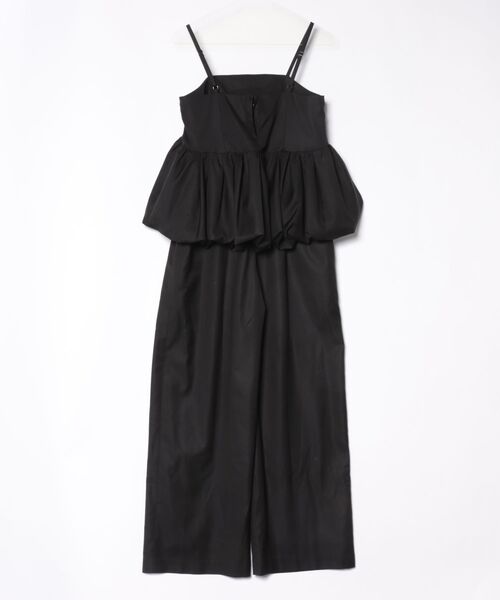 CLANE(クラネ)の「CLANE/クラネ/PEPLUM LAYERED ALLINONE(サロペット/オーバーオール・レディース・ブラック/グレー/アイボリー・1)」の4枚目の写真