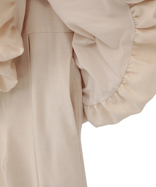 CLANE(クラネ)の「CLANE/クラネ/PEPLUM LAYERED ALLINONE(サロペット/オーバーオール・レディース・ブラック/グレー/アイボリー・1)」の11枚目の写真
