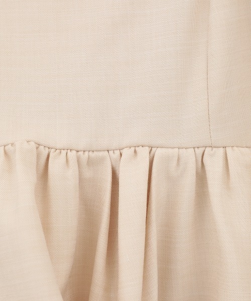 CLANE(クラネ)の「CLANE/クラネ/PEPLUM LAYERED ALLINONE(サロペット/オーバーオール・レディース・ブラック/グレー/アイボリー・1)」の12枚目の写真