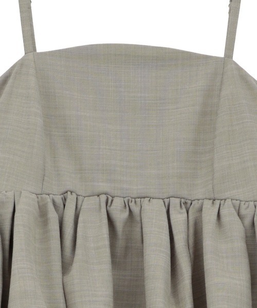 CLANE(クラネ)の「CLANE/クラネ/PEPLUM LAYERED ALLINONE(サロペット/オーバーオール・レディース・ブラック/グレー/アイボリー・1)」の21枚目の写真