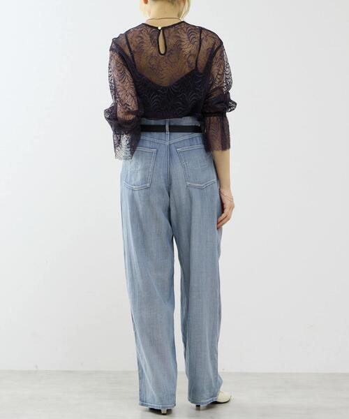 SOFFITTO（ソフィット）の「レースブラウス（シャツ/ブラウス・レディース・クリーム/ネイビー・FREE）」の9枚目の写真