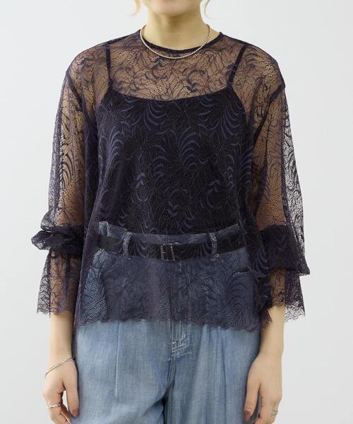 SOFFITTO（ソフィット）の「レースブラウス（シャツ/ブラウス・レディース・クリーム/ネイビー・FREE）」の11枚目の写真