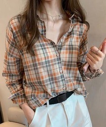 カジュアルチェックシャツ