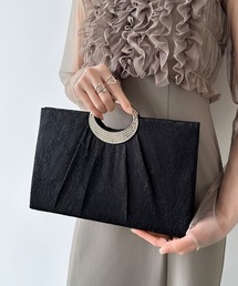 【2WAY仕様】ドレスアップを格上げ ビジューリングパーティーバッグ レース ハンドバッグ クラッチバッグ ショルダーバッグ チェーン付き パーティーバッグ 結婚式 バッグ 大容量 お呼ばれ セレモニー フォーマル オケージョン