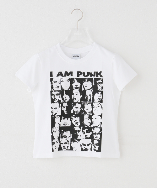 WEBHOUSE(ウェブハウス)の「【Geek Office / ギークオフィス】WEBHOUSE / I Am Punk Angel Tee(Tシャツ/カットソー・レディース・ホワイト/ネイビー・FREE)」の1枚目の写真