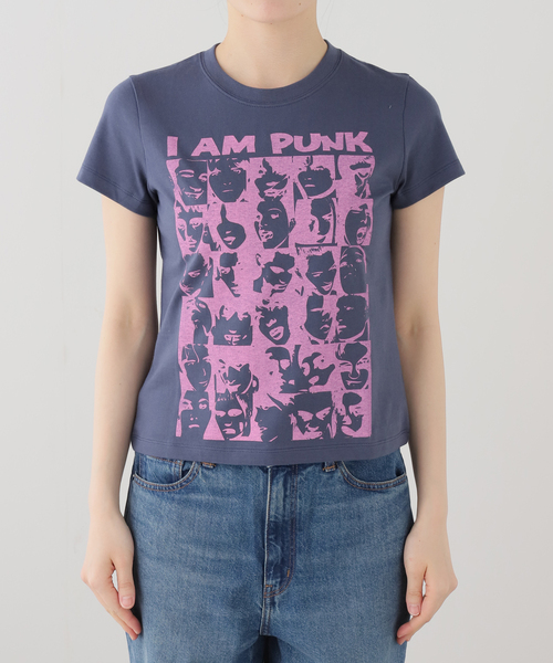 WEBHOUSE(ウェブハウス)の「【Geek Office / ギークオフィス】WEBHOUSE / I Am Punk Angel Tee(Tシャツ/カットソー・レディース・ホワイト/ネイビー・FREE)」の5枚目の写真