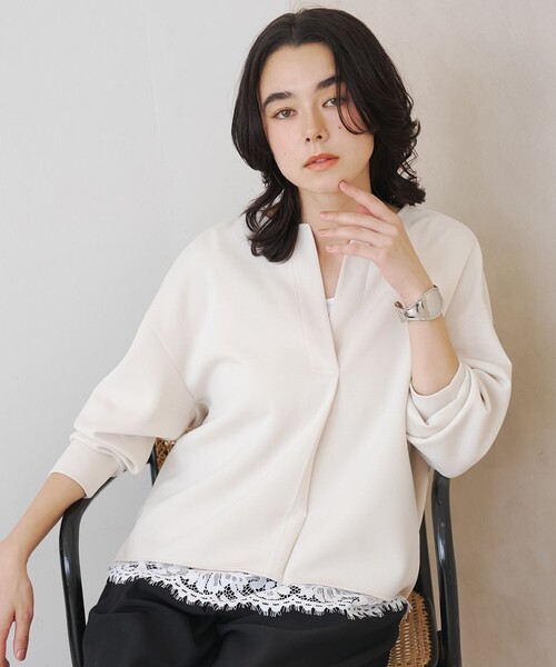 UNFILO(アンフィーロ)の「【新色追加】レースコンビ タンクトップ(タンクトップ・レディース・ホワイト系・X-LARGE)」の13枚目の写真