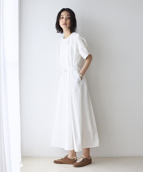 Firsthand（ファーストハンド）の「Firsthand/ファーストハンド バルーンスリーブ 2WAY ワンピース / 5分袖（ワンピース・レディース・オフホワイト/ピンク/ブラック・FREE）」の19枚目の写真