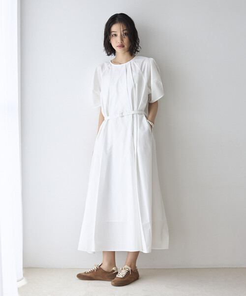 Firsthand（ファーストハンド）の「Firsthand/ファーストハンド バルーンスリーブ 2WAY ワンピース / 5分袖（ワンピース・レディース・オフホワイト/ピンク/ブラック・FREE）」の20枚目の写真