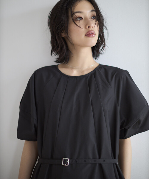 Firsthand（ファーストハンド）の「Firsthand/ファーストハンド バルーンスリーブ 2WAY ワンピース / 5分袖（ワンピース・レディース・オフホワイト/ピンク/ブラック・FREE）」の13枚目の写真