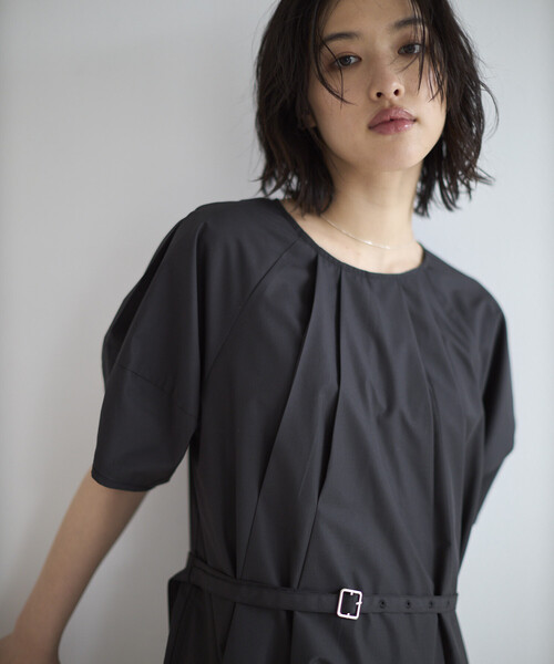 Firsthand（ファーストハンド）の「Firsthand/ファーストハンド バルーンスリーブ 2WAY ワンピース / 5分袖（ワンピース・レディース・オフホワイト/ピンク/ブラック・FREE）」の14枚目の写真