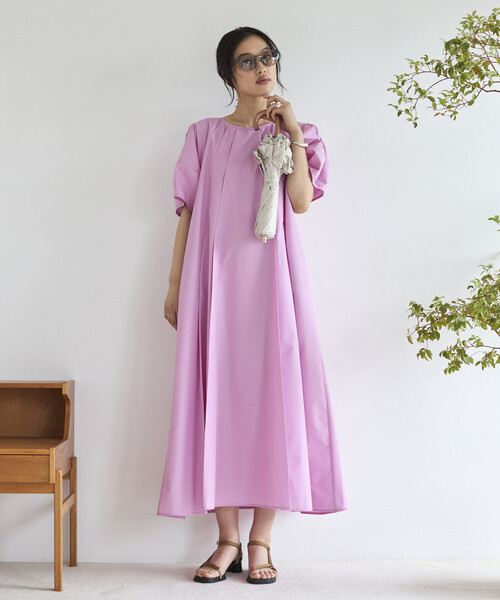 Firsthand（ファーストハンド）の「Firsthand/ファーストハンド バルーンスリーブ 2WAY ワンピース / 5分袖（ワンピース・レディース・オフホワイト/ピンク/ブラック・FREE）」の17枚目の写真