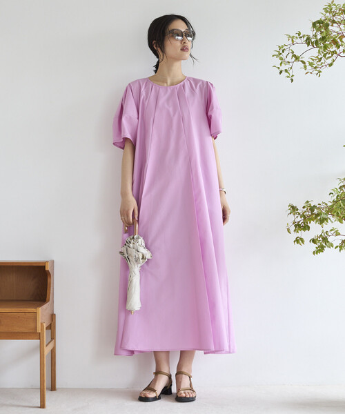 Firsthand（ファーストハンド）の「Firsthand/ファーストハンド バルーンスリーブ 2WAY ワンピース / 5分袖（ワンピース・レディース・オフホワイト/ピンク/ブラック・FREE）」の7枚目の写真