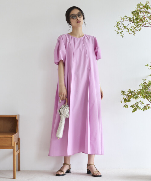 Firsthand（ファーストハンド）の「Firsthand/ファーストハンド バルーンスリーブ 2WAY ワンピース / 5分袖（ワンピース・レディース・オフホワイト/ピンク/ブラック・FREE）」の8枚目の写真