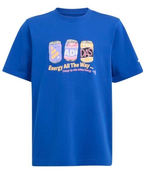 adidas(アディダス)の「アディダス adidas ドリンク グラフィック サマー Tシャツ(Tシャツ/カットソー・キッズ・ロイヤルブルー/ブラック/ダークグリーン・120cm/130cm/140cm/150cm/160cm)」の3枚目の写真