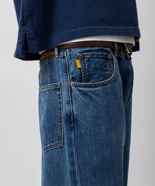 UNION（UNION TOKYO）（ユニオン）の「UNION TOKYO  WRIGHT DENIM ユニオントーキョー デニムパンツ ジーンズ（デニムパンツ・メンズ・ライトインディゴブルー/インディゴブルー・XL/L/M/S）」の6枚目の写真