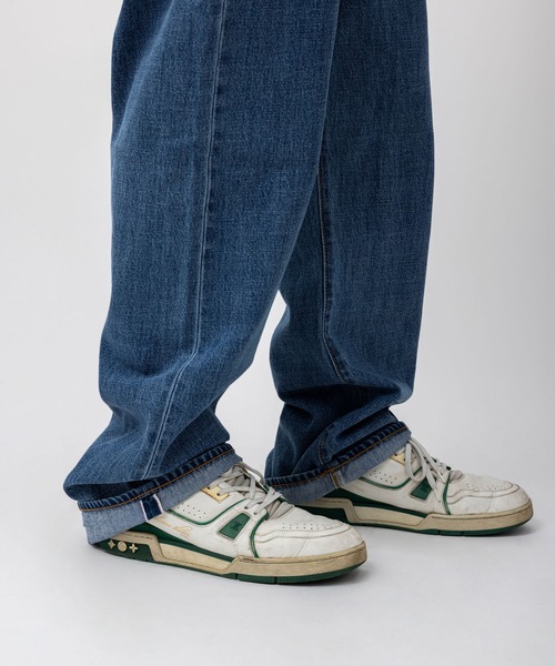 UNION（UNION TOKYO）（ユニオン）の「UNION TOKYO  WRIGHT DENIM ユニオントーキョー デニムパンツ ジーンズ（デニムパンツ・メンズ・ライトインディゴブルー/インディゴブルー・XL/L/M/S）」の8枚目の写真